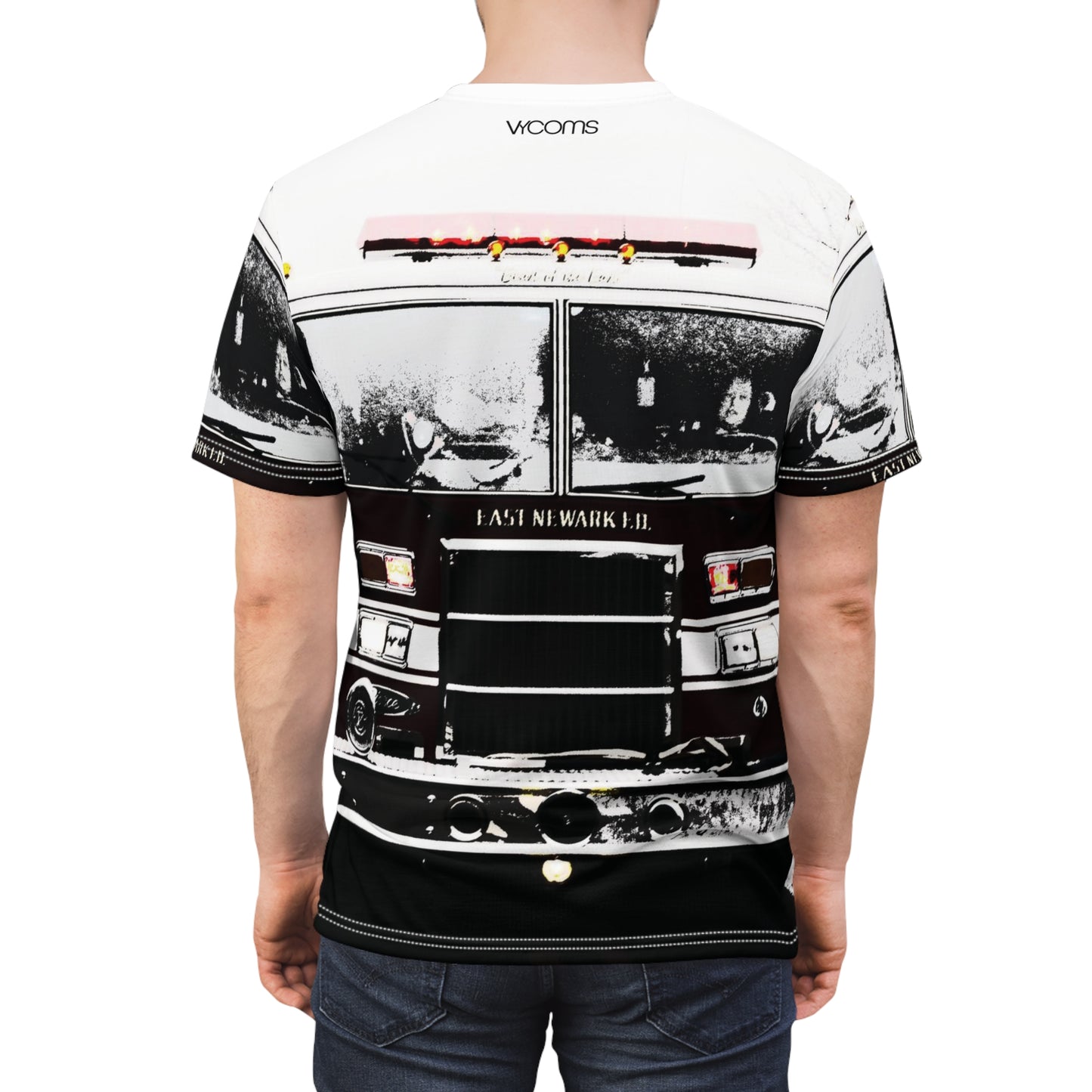 Newark Bravest T-Shirt – Vintage Firehouse Monochrome Edition