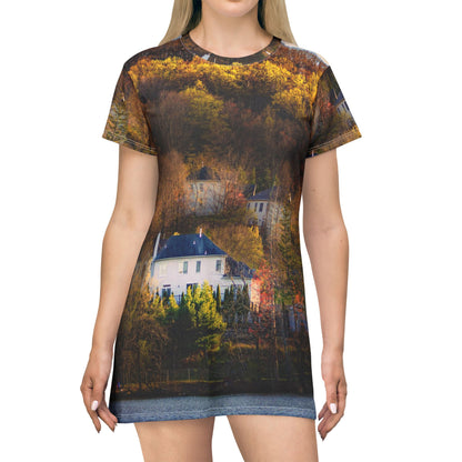 Autumn Lake Dress — Scenic Fall Cabin