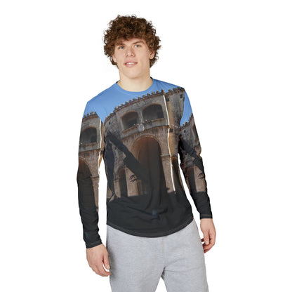 Cathdral of Santo Domingo Long Sleeve UV Shirt — Colonial Religious Architectural Motif