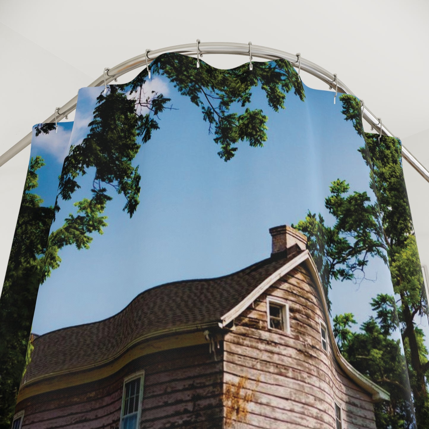 Shower Curtain Printed With Exclusive, High-Res, Full Color Beautiful Image.