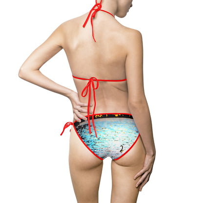 Duck Lake Women's Bikini Swimsuit — Cute Duck Swimming