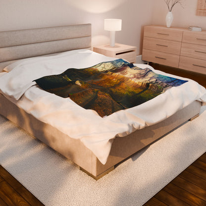 Velveteen Plush Blanket with beautiful photo image.