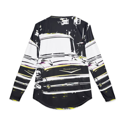1950s Red Chevrolet Long Sleeve Shirt — Retro Classic Car Tee