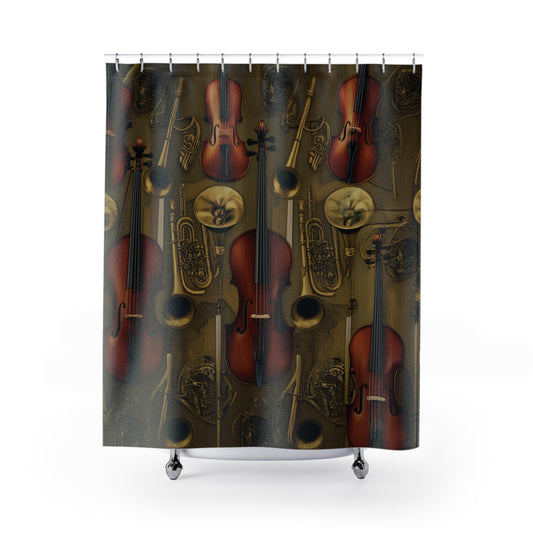 Shower Curtain Printed With Exclusive, High-Res, Full Color Beautiful Image.