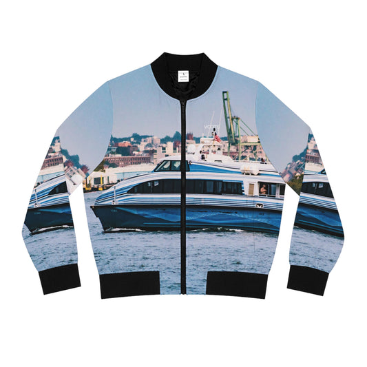 Women's Bomber Jacket - Hudson River Passage