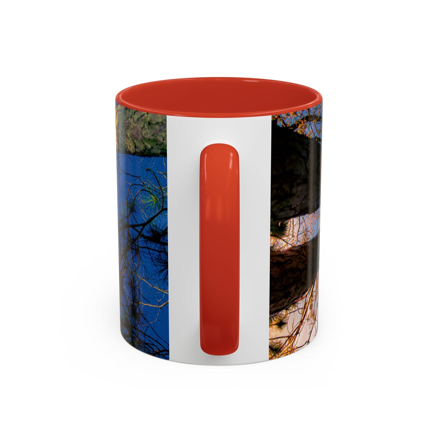 Beautifull 11oz Two Tones, Ceramic Coffe Mug Printed With An original, High-Res, Full Color Image of an Elegant Natural Landscape.