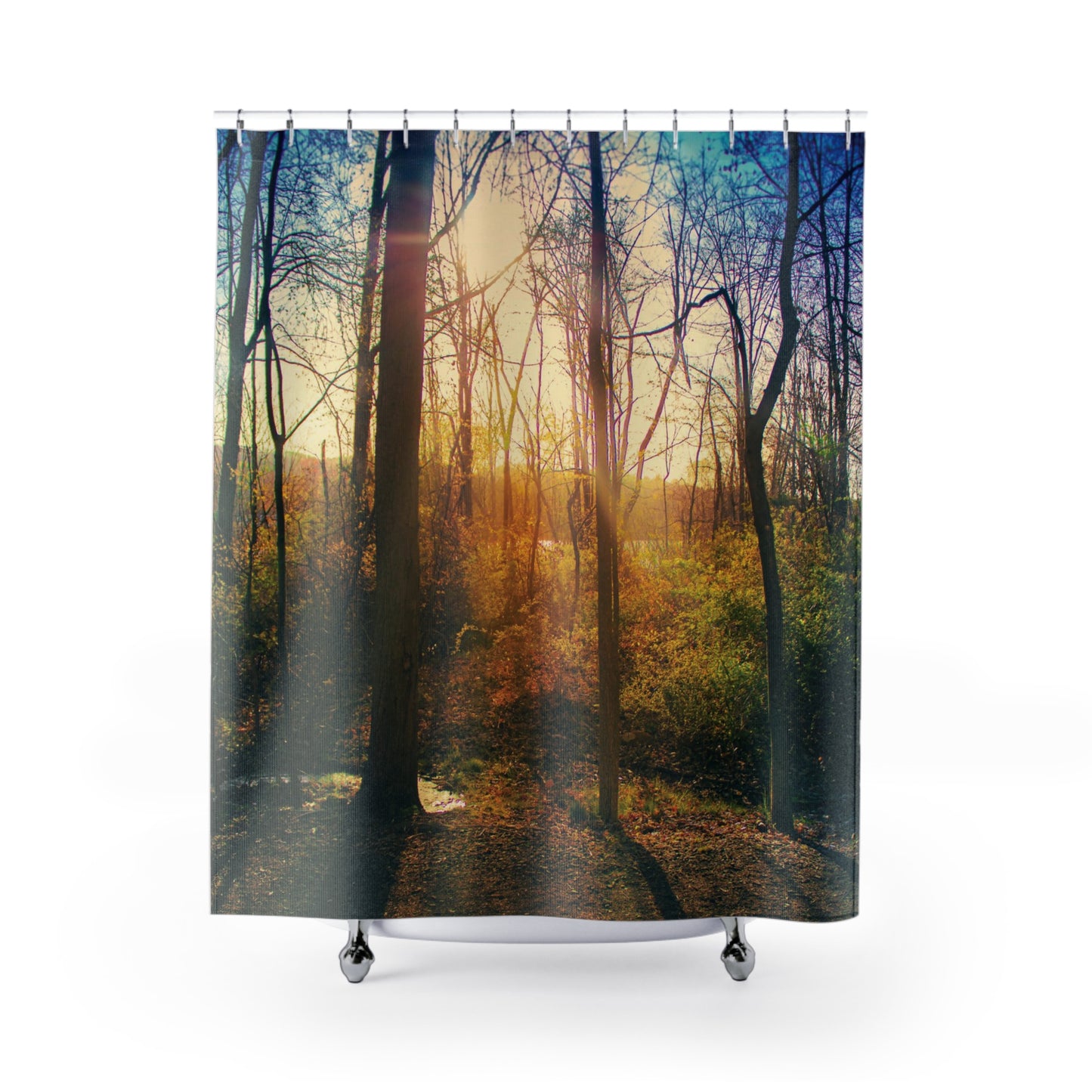 Shower Curtain Printed With Exclusive, High-Res, Full Color Beautiful Image.