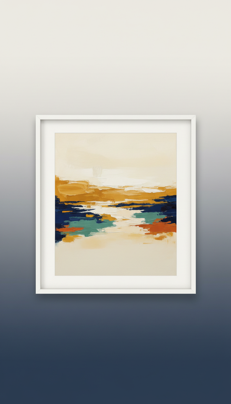 Sunlit Ochre gallery-grade canvas print