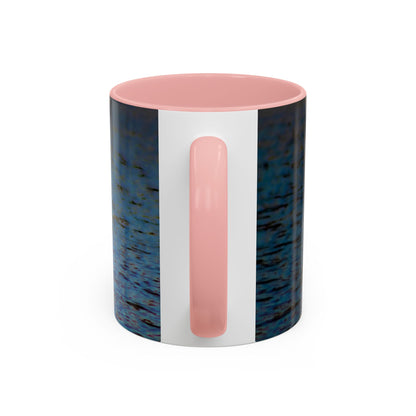 Two Tones, 11oz Ceramic Coffe Mug with Elegant High-Res, Full Color Natural Landscape Image.