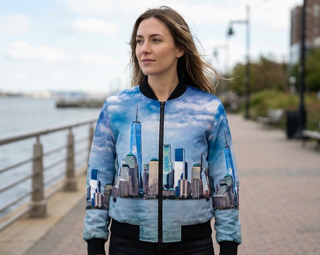 New York City Skyline Women's Bomber Jacket