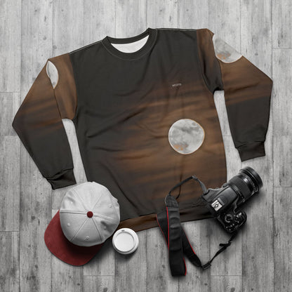 Moonrise Crewneck Sweatshirt – Full Moon Night Sky