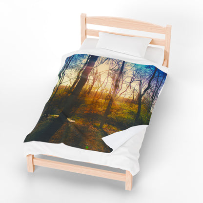 Velveteen Plush Blanket with beautiful photo image.
