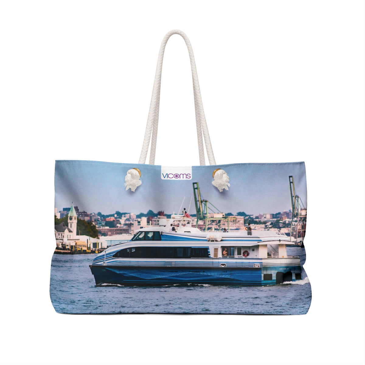 Exquisita y exclusiva bolsa de fin de semana de 24" x 13".
