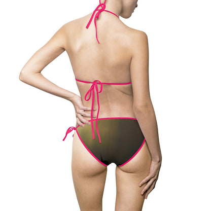 Olive Camo Tie-Side Bikini — Women's Triangle Swimsuit