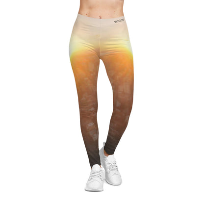 Sunrise Cityscape Leggings — Women's Casual Yoga & Everyday Pants
