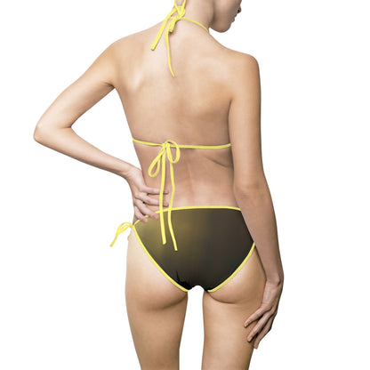 Olive Camo Tie-Side Bikini — Women's Triangle Swimsuit