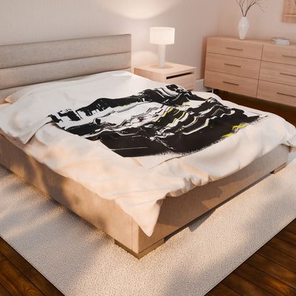 Velveteen Plush Blanket with beautiful car image.