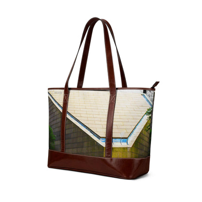 Architectural Roofline Tote Bag — Urban Minimalist Handbag