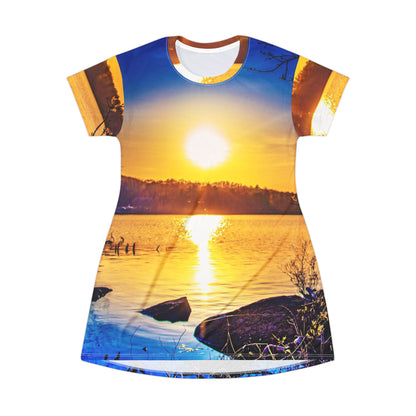 Sunset Lake Dress — Scenic Golden Hour Beachwear