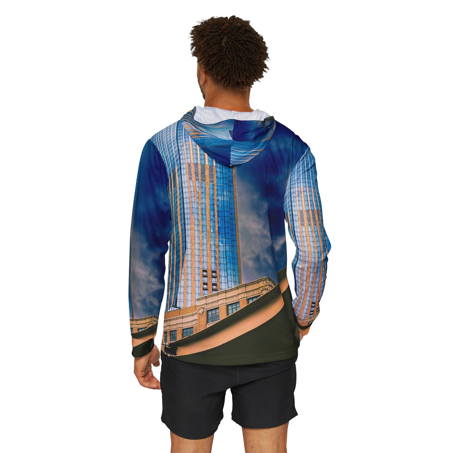 Exchange Place New Jersey Building Photo Waterproof Warmup Hoodie