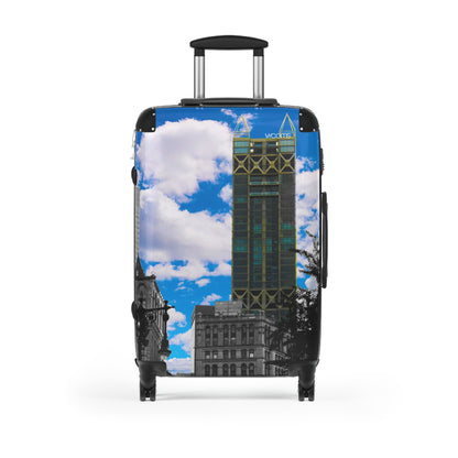 City Skyline Suitcase — Vibrant Urban Photo Luggage