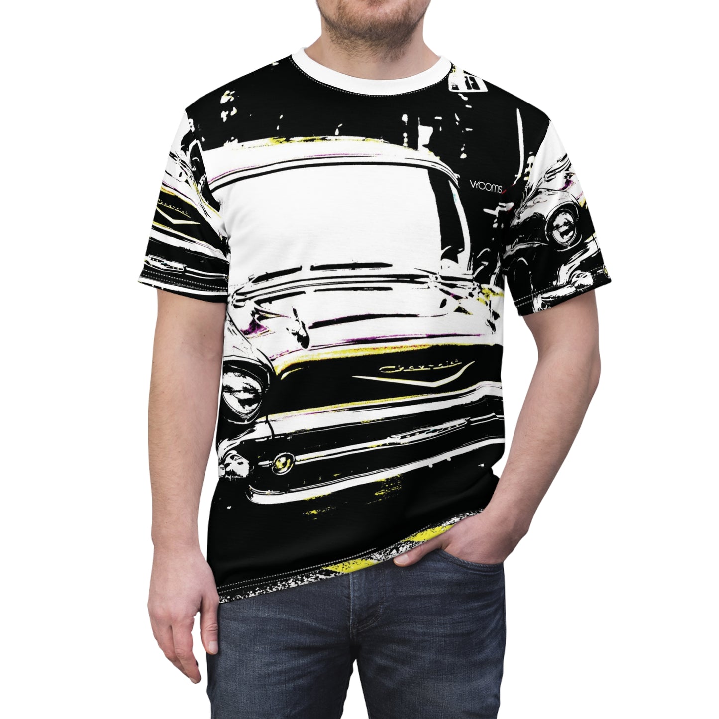 Chrome & Heritage T-Shirt – 1950s Chevrolet B&W Edition