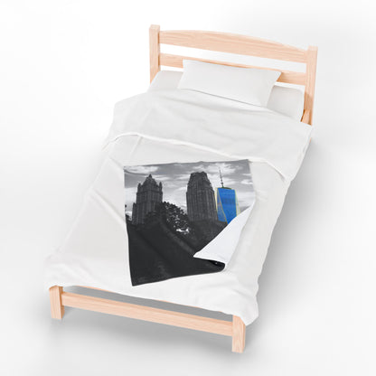 Velveteen Plush Blanket with beautiful photo image.