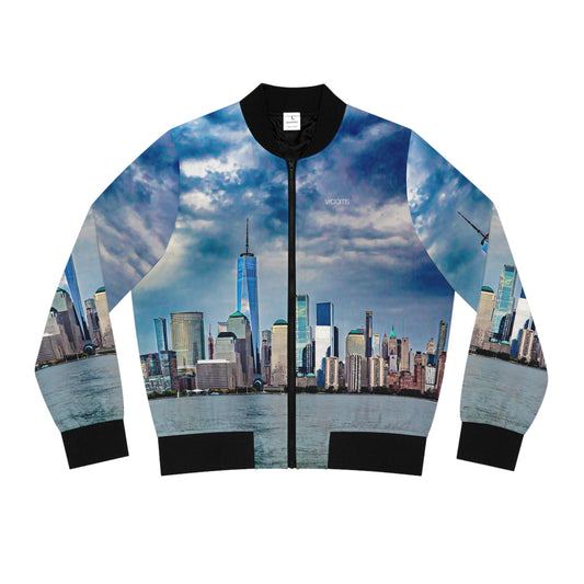New York City Skyline Women's Bomber Jacket