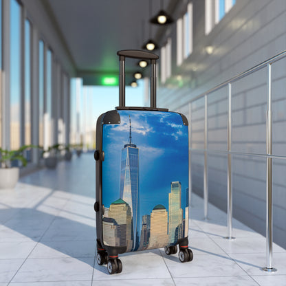 New York Skyline Carry-On Suitcase — One World Trade Center Cityscape Travel Luggage