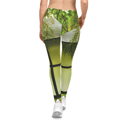 Green Lamp Fixture Leggings — Women's Scenic Leggings