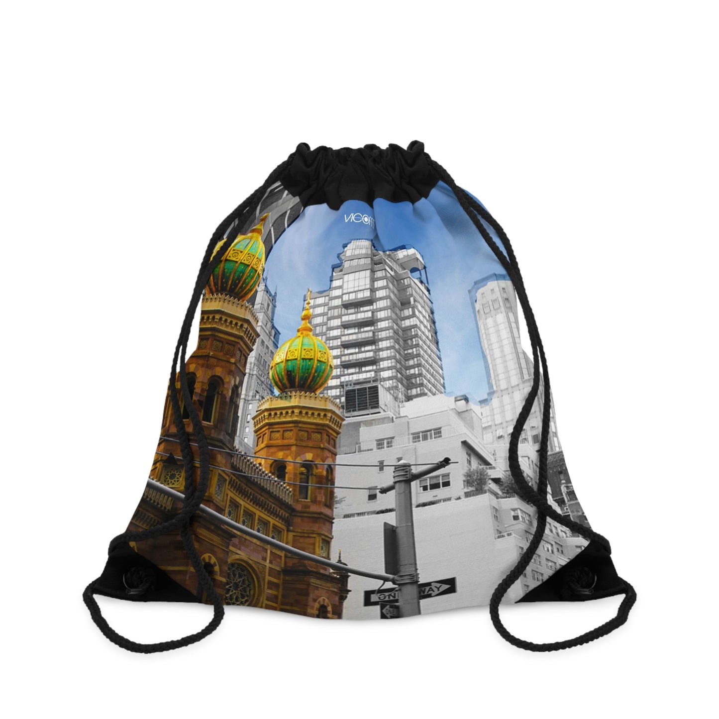 Drawstring Bag with Beautifull High-Res, Full Color Firework Image.