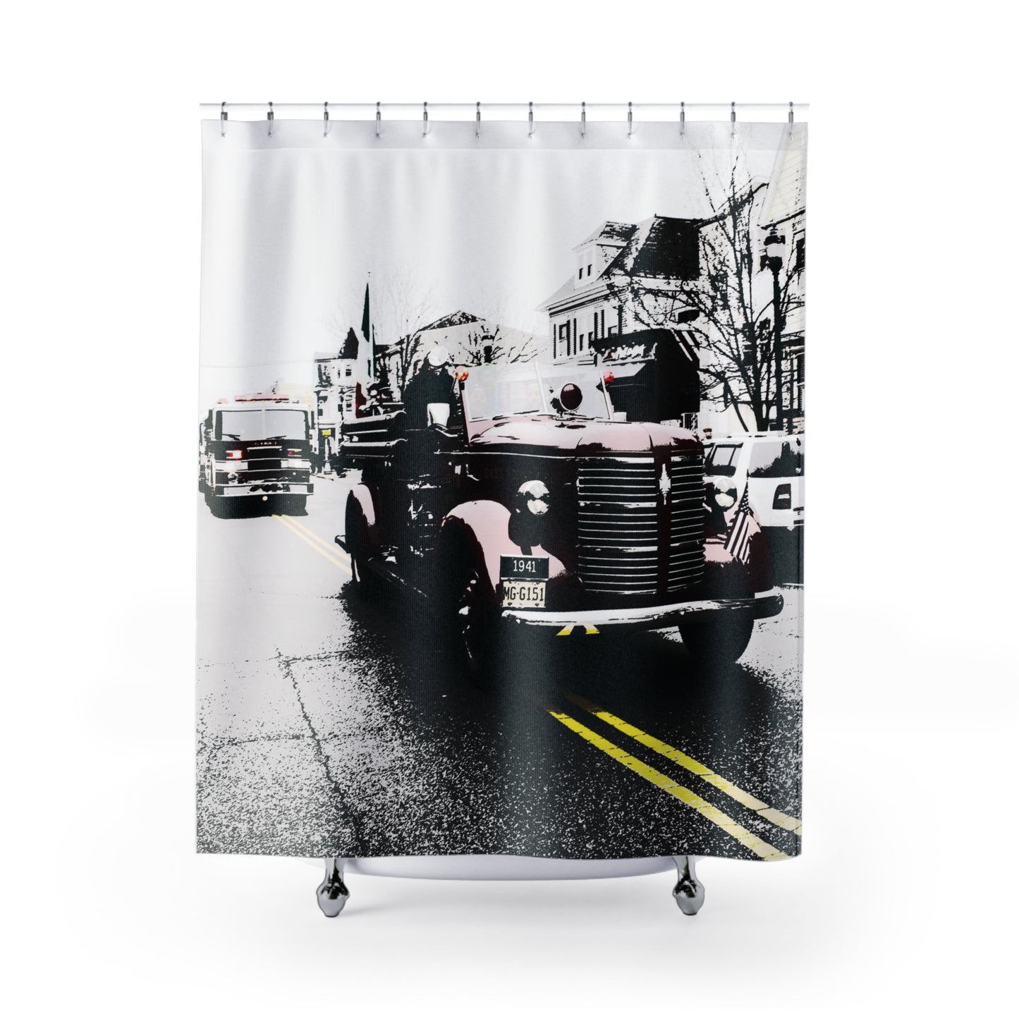 Shower Curtain Printed With Exclusive, High-Res, Full Color Beautiful Image.