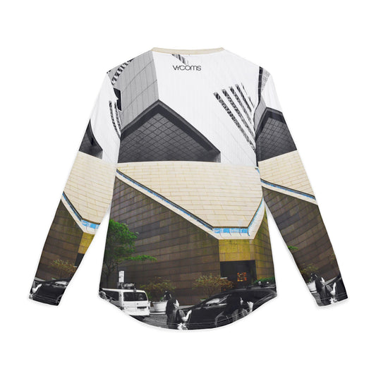 Manhattan Midtown Church Long Sleeve Shirt — Modern Church Skyline Design