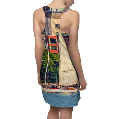 Hudson River Sailing Boat Racerback Dress