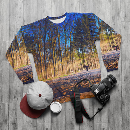 Forest Path Sweatshirt — Scenic Woodland Autumn Crewneck