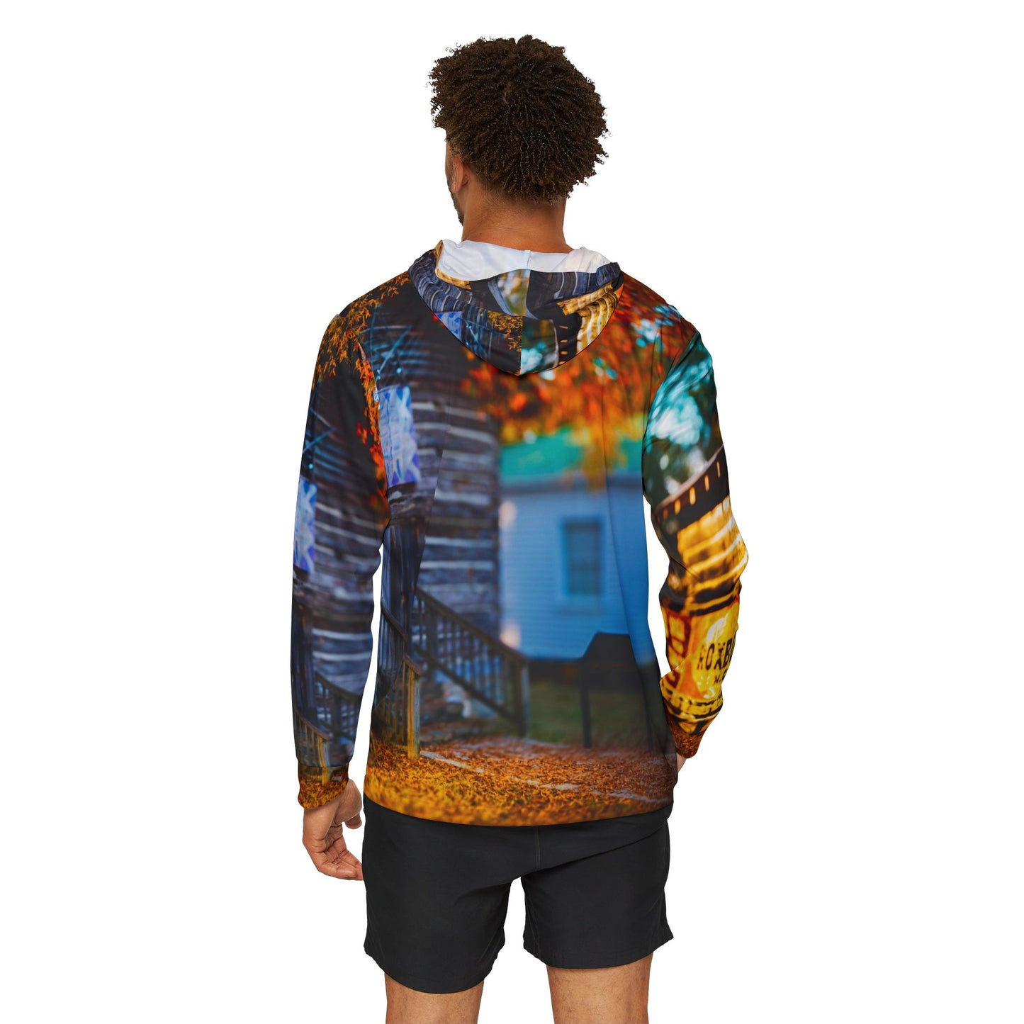 Rustic Escape Premium Warmup Hoodie – Country Cabin Edition