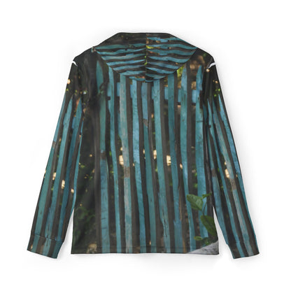 Coastal Weathered Fence Hoodie – Rustic Indigo Edition