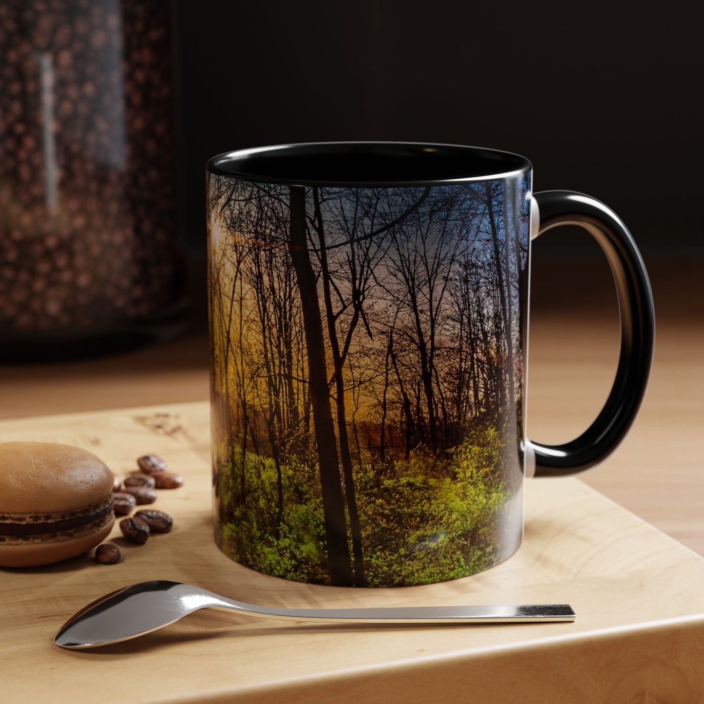 11oz Ceramic Coffe Mug Beautifully Decorated with an Elegant High-Res, Full Color Natural Landscape Image.