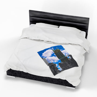 Velveteen Plush Blanket with beautiful photo image.