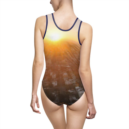 Santo Domingo Horizon – Caribbean Golden Hour Swimsuit
