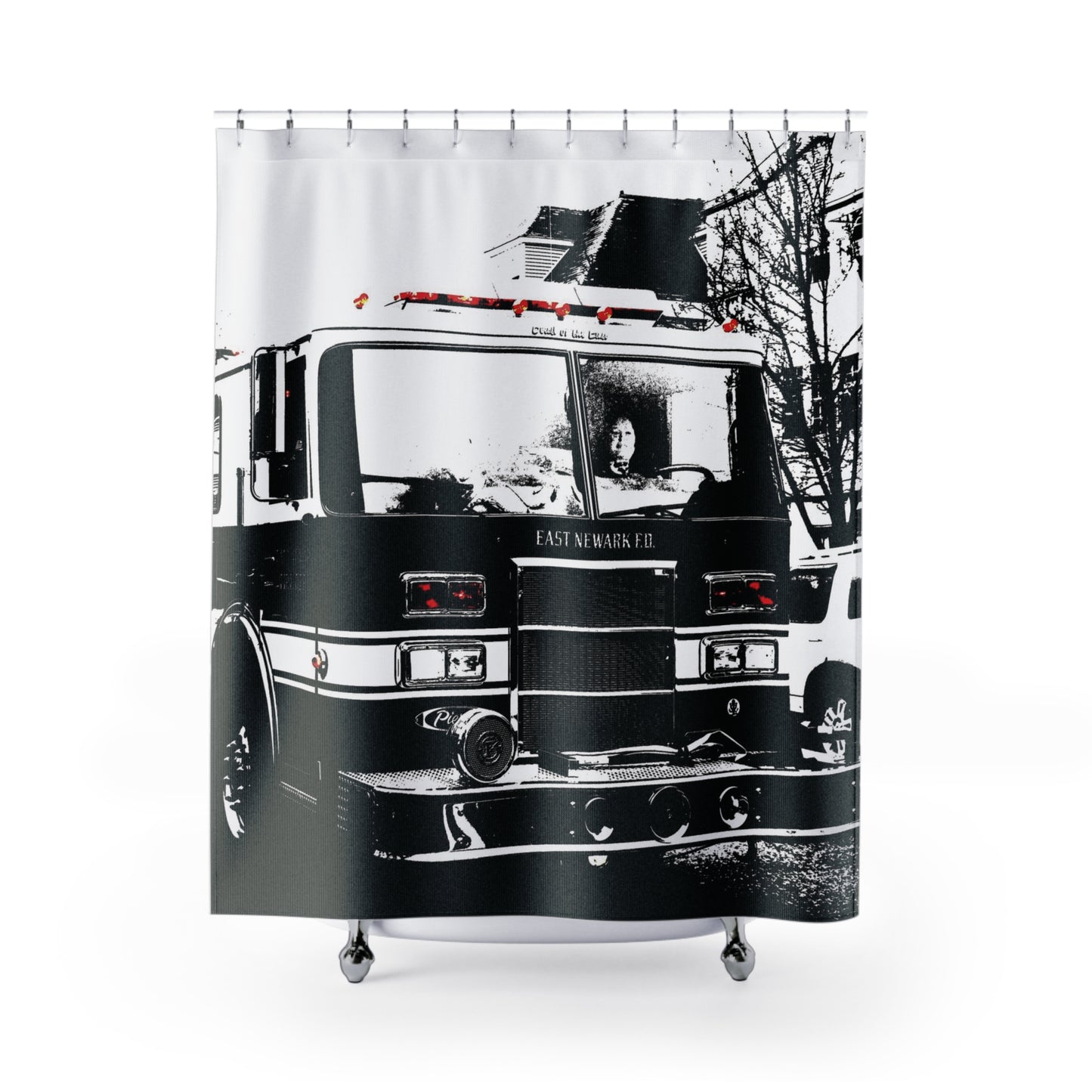 Shower Curtain Printed With Exclusive, High-Res, Full Color Beautiful Image.