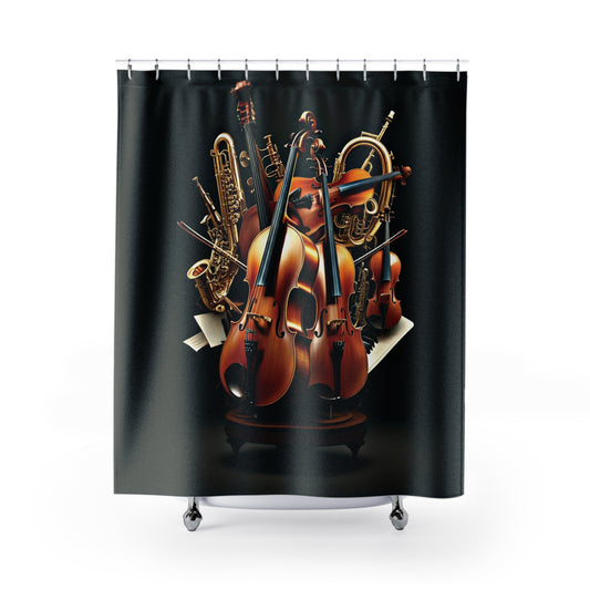 Shower Curtain Printed With Exclusive, High-Res, Full Color Beautiful Image.