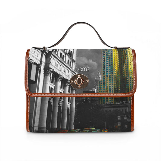 Downtown Manhattan-Broadway Cityscape Canvas Bag