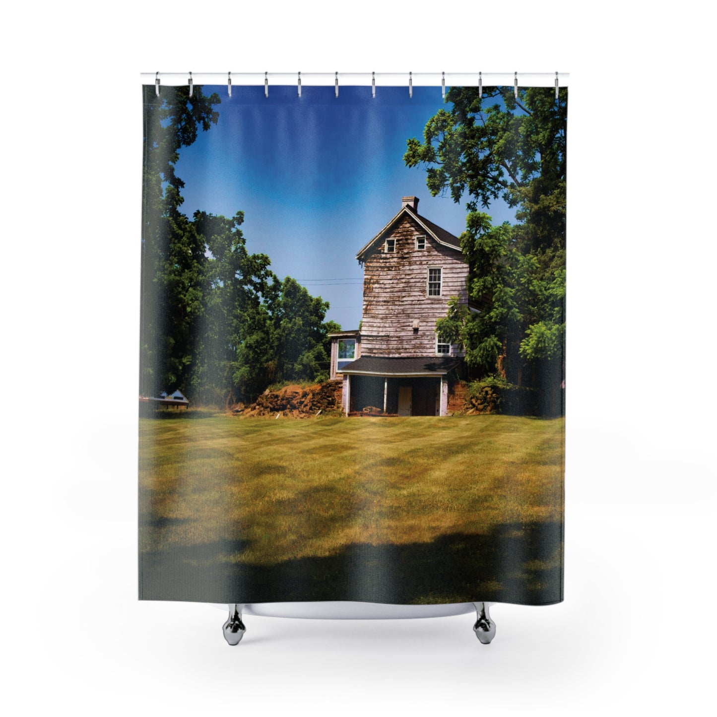 Shower Curtain Printed With Exclusive, High-Res, Full Color Beautiful Image.