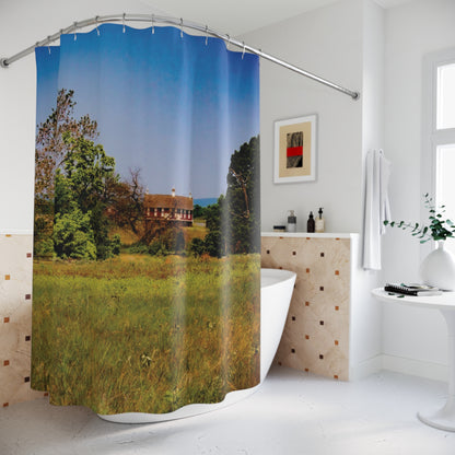 Shower Curtain Printed With Exclusive, High-Res, Full Color Beautiful Image.