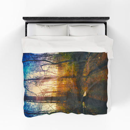 Velveteen Plush Blanket with beautiful photo image.
