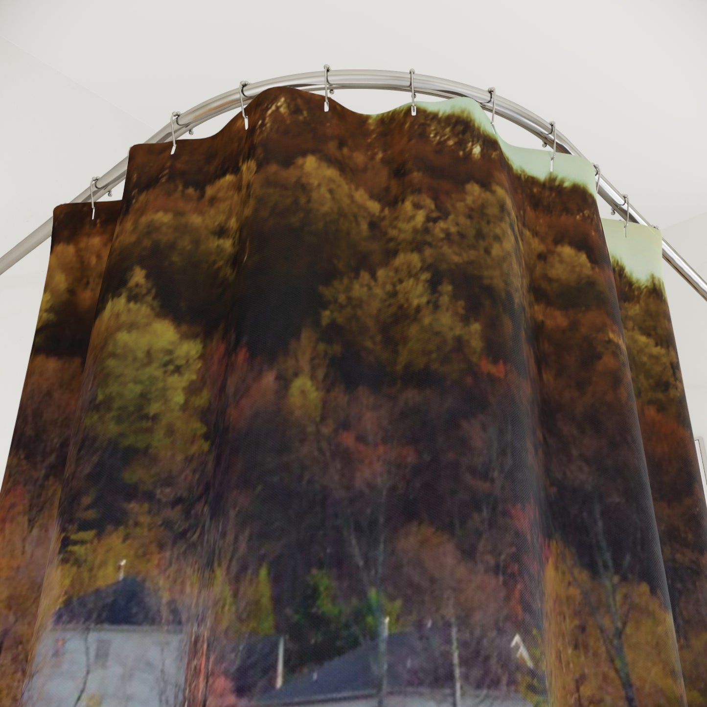 Shower Curtain Printed With Exclusive, High-Res, Full Color Beautiful Image.