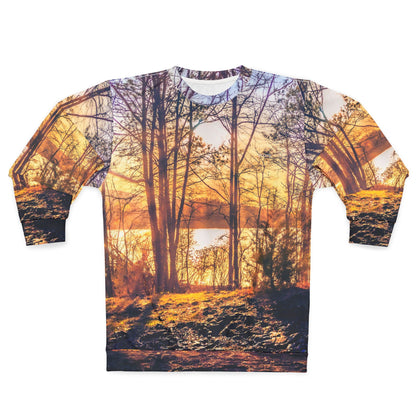 Scenic Sunrise Forest Sweatshirt — Nature Crewneck