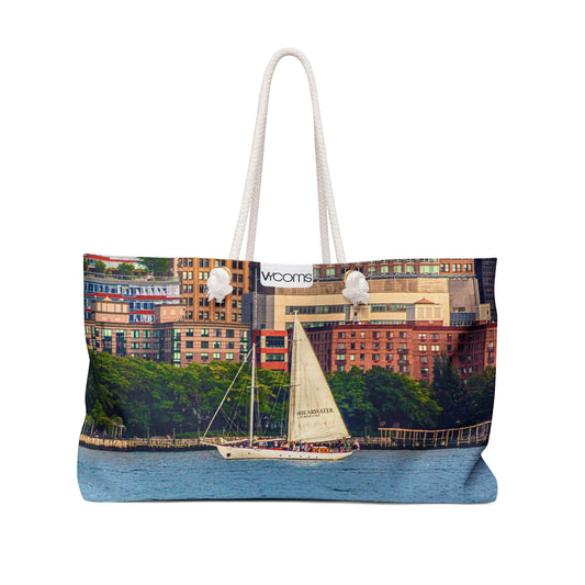 Sailboat Harbor Weekender Bag — Nautical Travel Bag for Beach & Weekend Getaways