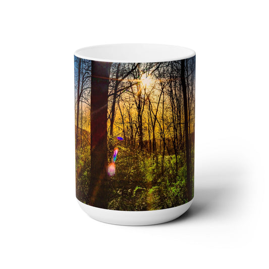 Beautiful 15oz Ceramic Coffee Mug Printed With a Magnificent Natural Landscape image.
